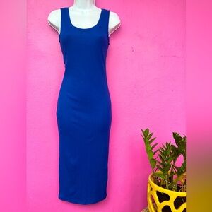 Ribbed midi dress